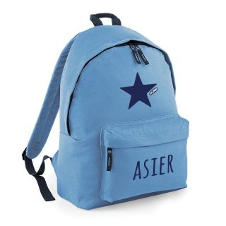 Mochila Escolar personalizada azul