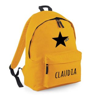 Mochila Escolar mostaza personalizada