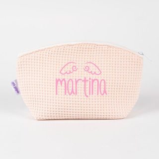 Neceser Bebe Personalizado Gofre Rosa Mi PIpo