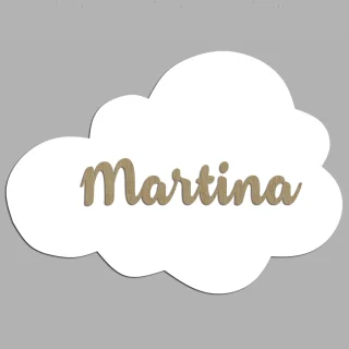 Nombres en Madera Nube Relieve