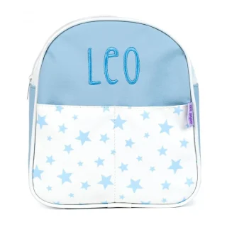 Mochila Personalizada Infantil estrellas azul