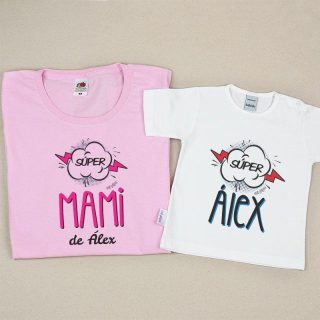 Camisetas Mama/Hijo Súper mami