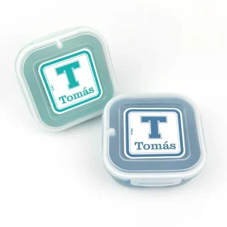 Pack x2 fiambreras School azul