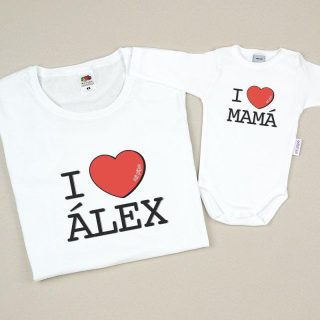 Camisetas Mama/Hijo I love mama