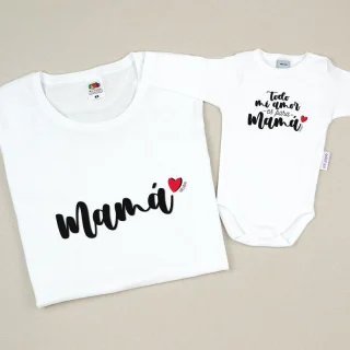Camisetas Mama/Hijo mi amor es de mama