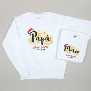 Pack Prendas Papa o Mama con Hijo a juego Mi Pipo Navidad desde