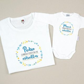 Camisetas Mama/Hijo Contigo en las estrellas