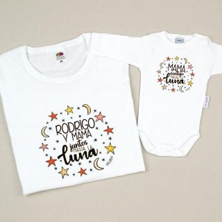 Camisetas Mama/Hijo juntos a la luna Mi Pipo