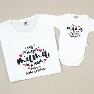Camisetas Mama/Hijo Soy la mejor mama