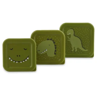 Set x3 fiambreras infantiles Dino Trixie