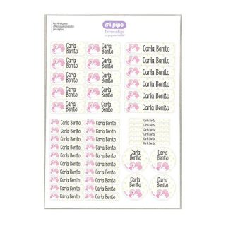 Pack 46 Etiquetas Adhesivas Personalizadas Cisne