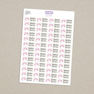 52 Etiquetas termoadhesivas Ropa Cisne