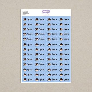 52 Etiquetas termoadhesivas Ropa Pirata