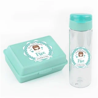 Pack Almuerzo Infantil Detalle comunion Aguamarina