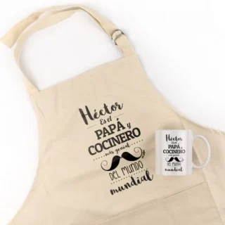 Pack Delantal y taza Padre Genial