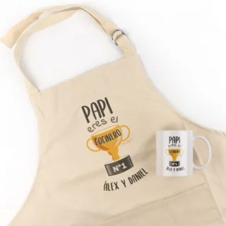 Pack Delantal y taza Padre COcinero