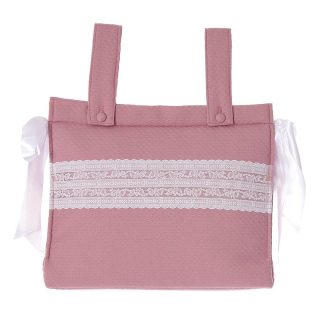 Bolso Panera Bebe Pique Maquillaje Puntillas Bebiti Nanetes