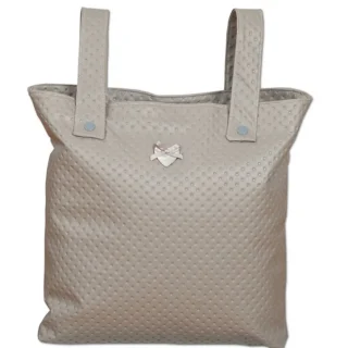 Bolso talega polipiel gris
