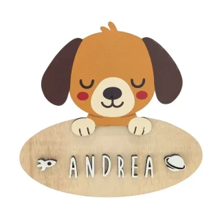 Placa puerta personalizada decorativa Perro