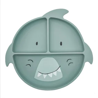Plato infantil silicona Shark Trixie