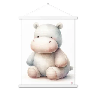 Poster colgador Hipopotamo Peluche