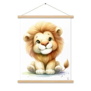 Poster colgador Leon