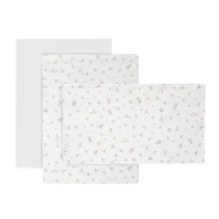 Sábanas Cuna Bebé Estampadas Plumeti rosa