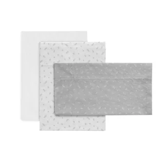 Sábanas Cuna Bebé Estampadas Fresco gris