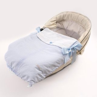 Colcha con saco capazo 3 usos Venecia Celeste Bimbi Class