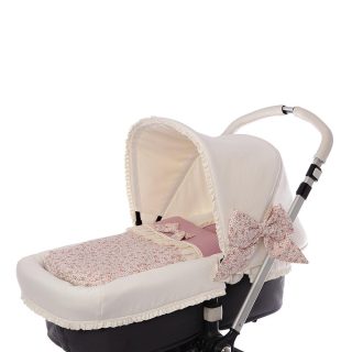 Saco Capazo Bebé a Medida 184 Flores Maquillaje Bebiti By Nanetes