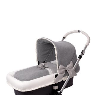 Saco Capazo Bebé Interior A Medida 171 Gris Bebiti By Nanetes