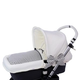 Saco Capazo Bebé Interior A Medida 106 Topos Bebiti By Nanetes