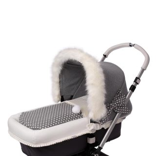 Saco Capazo Bebé Interior A Medida 106 Paño Topos Bebiti By Nanetes