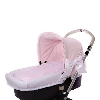 Saco Capazo Bebé a Medida 122 Rosello Rosa Bebiti By Nanetes