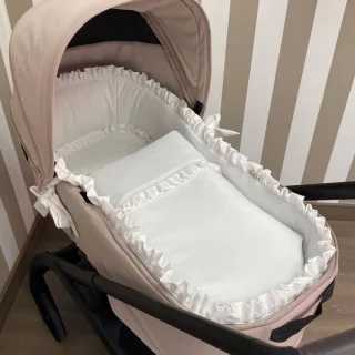 Saco Capazo Piqué Blanco Nanetes