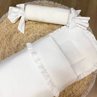 Saco Capazo Plumeti blanco Nanetes