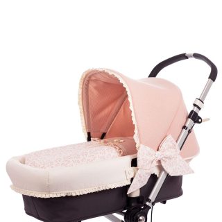 Saco Capazo Bebe 216 flores Bebiti Nanetes