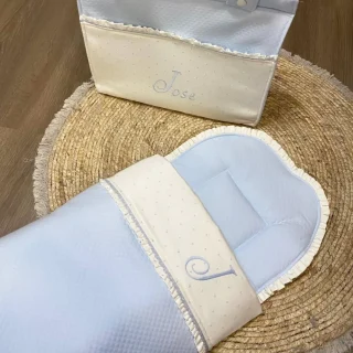 Saco Capazo Pique celeste 684 Nanetes