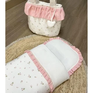 Saco Capazo Flores Lino Bebiti nanetes