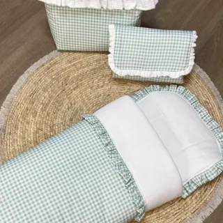 Saco Capazo Vichy Menta Nanetes