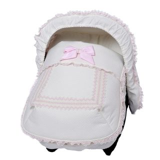 Saco MaxiCosi Clásico Puntilla Rosa Bebiti Nanetes