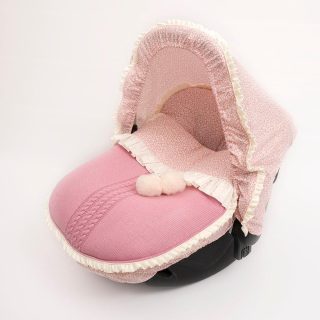 Saco Grupo 0 Tricot Maquillaje Liberty Flores Pompon Bebiti by Nanetes