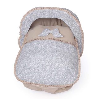 Saco Maxi Cosi Estampado Gris Flor Bebiti Nanetes