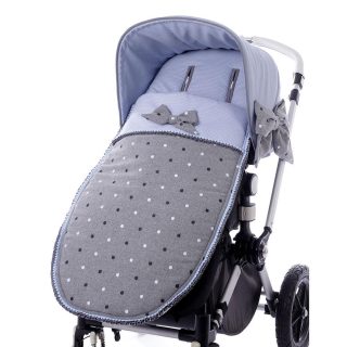 Saco Silla Invierno Paseo Bebé a Medida 694 Paño Topos Bebiti by Nanetes