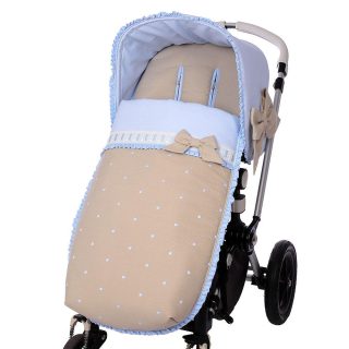 Saco Silla Paseo 828 Topos Bordados Bebiti Nanetes