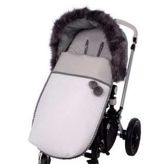 Saco Silla Paseo Bebé a Medida 170 Pompones Bebiti by Nanetes