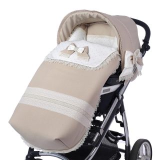 Saco Silla Invierno Paseo Bebé a Medida 684 Valencia Puntillas Bebiti by Nanetes