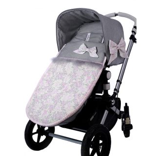 Saco Silla Invierno Paseo Bebé a Medida Toile Rosa Bebiti by Nanetes