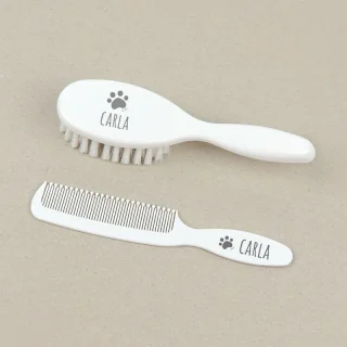 Cepillo y peine personalizados Bebe Huella