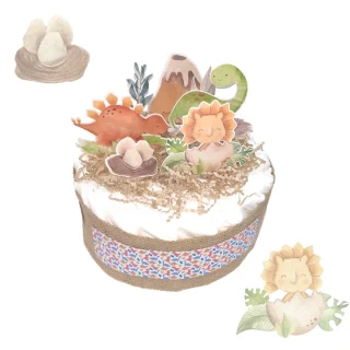Tarta de Pañales Dinos